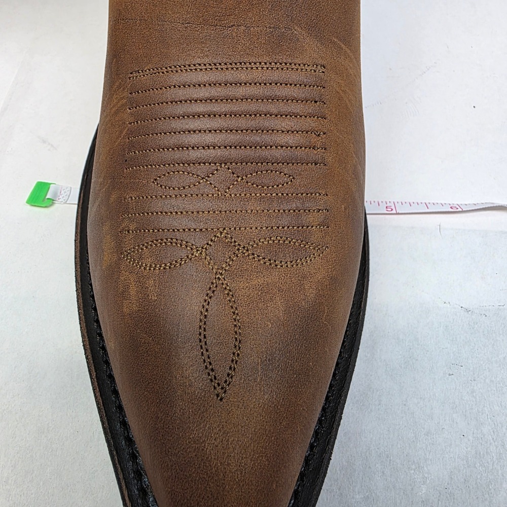 VTG Nocona Western Cowboy Boots Mens 11 EEE Brown, Cowhide Leather USA - Picture 9 of 11